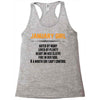 January Girl Hated By Many Racerback Tank