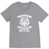 my cat listen to metal V-Neck Tee