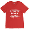 legends are born in february t shirt V-Neck Tee