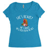 she's beauty she' grace t shirt chicken farm Women's Triblend Scoop T-shirt