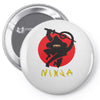 love ninja monkey banana Pin-back button