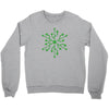 snowflake geek usb green Crewneck Sweatshirt