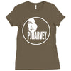 pj harvey singer retro Ladies Fitted T-Shirt