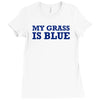 blue grass t shirt country music shirt cool tshirt harmonica banjo shi Ladies Fitted T-Shirt
