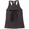 mechanic labour rates Racerback Tank