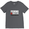 fishing and beer V-Neck Tee