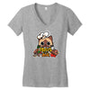 moga's famous bbq Women's V-Neck T-Shirt