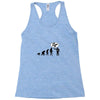 stop following me monkey Racerback Tank