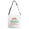 we wish you happy holidays &amp; merry christmas Adjustable Strap Totes