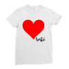 Besties Heart Family Matching Ladies Fitted T-Shirt