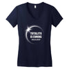 Totality is Coming, August 21, 2017 Women's V-Neck T-Shirt