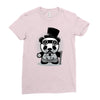 steampunk panda Ladies Fitted T-Shirt