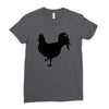 Chicken and Little Chick Ladies Fitted T-Shirt