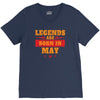 Legends Are Born In May V-Neck Tee