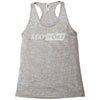 stay woke now Racerback Tank