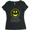 happy place Women's Triblend Scoop T-shirt