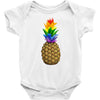 rainbow pineaplle Baby Bodysuit