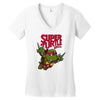 super turtle bros raph Women's V-Neck T-Shirt