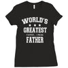 worlds greatest farter funny fathers day Ladies Fitted T-Shirt