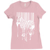 banksy street art zebra bar code Ladies Fitted T-Shirt