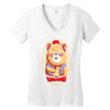 brown bear Women's V-Neck T-Shirt