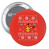 pokemon christmas ugly Pin-back button
