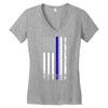 Vintage American Flag Women's V-Neck T-Shirt