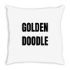 golden doodle Throw Pillow