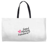 good morning handsome Weekender Totes