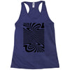 optical illusion Racerback Tank