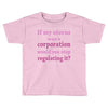If My Uterus Toddler T-shirt