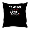 train insaiyan gym training to beat goku or krillin dbz dragon ball z Throw Pillow