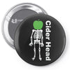 ciderhead cider drinking skeleton and apple Pin-back button