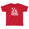 white ink camping is in tents funny Toddler T-shirt