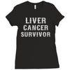 Liver Cancer Survivor Ladies Fitted T-Shirt