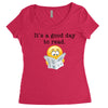 it's a good day to read Women's Triblend Scoop T-shirt