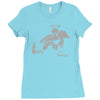 banksy fallen angel Ladies Fitted T-Shirt