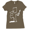 banksy teddy bear pop art new Ladies Fitted T-Shirt
