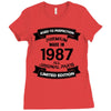 Premium Vintage  1987 Ladies Fitted T-Shirt