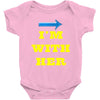 i am with her Baby Onesie
