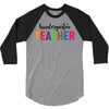 Kindergarten Teacher 3/4 Sleeve Shirt
