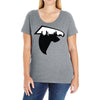atlanta skyline falcons logo Ladies Curvy T-Shirt