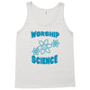science worship funny geek atheist anti religion Tank Top