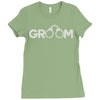 groom handcuffs Ladies Fitted T-Shirt