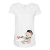 Cute Baby Painter's Mom Love Maternity Scoop Neck T-shirt