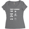 today's beer schedule cycling 6am Women's Triblend Scoop T-shirt