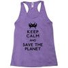 save the planet Racerback Tank