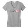 its my Heart Women's V-Neck T-Shirt