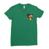 Flower Pocket Ladies Fitted T-Shirt