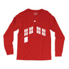 blue boxes Long Sleeve Shirts